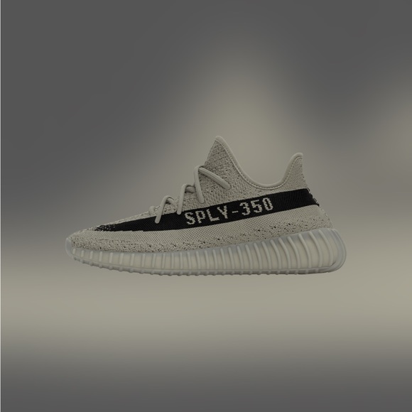 NEW Adidas Yeezy Boost 350 V2 Size 8 US(W)/ 7 US(M) Granite Gray Core Black - Picture 13 of 16